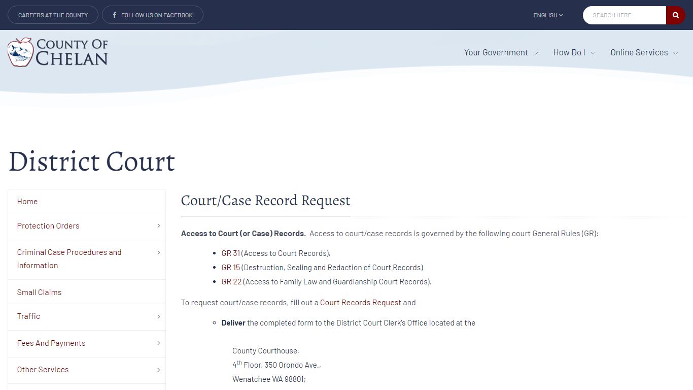 District Court - County of Chelan, Washington